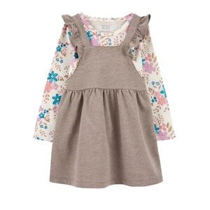 Carter’s 2 Piece Floral Tee & Flutter Dress Set